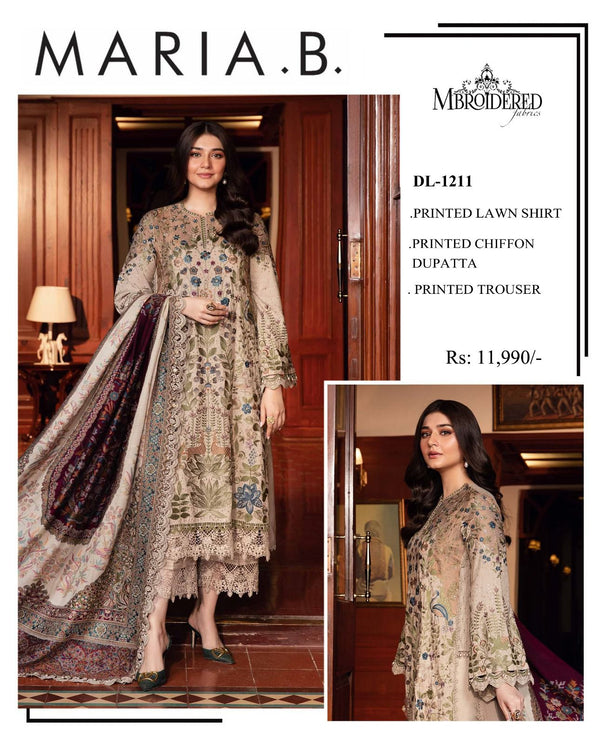 MARIA B PRINTED LAWN SHIRT
