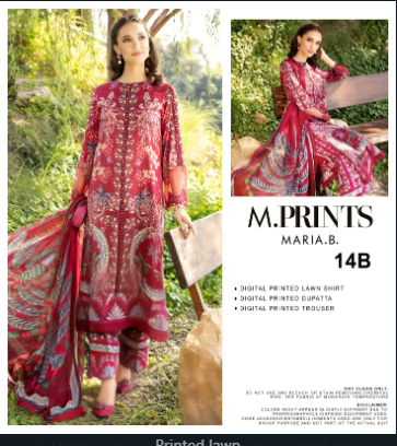 DIGITAL PRINTED 3 PICE LOWN PREMIUM QUALITY
